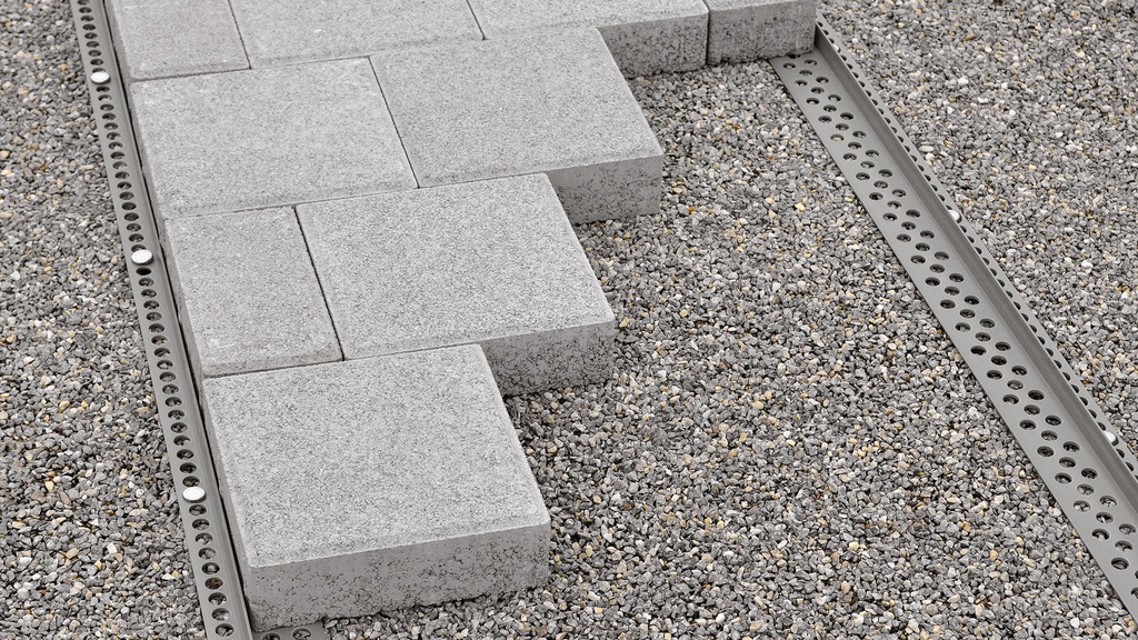 Randabschlussprofil steinfix® gerade grau, Länge 200 cm