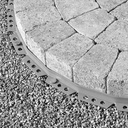 Randabschlussprofil steinfix® rund grau, Länge 200 cm