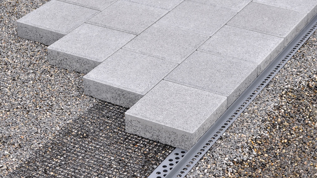 Randabschlussprofil steinfix® netz grau, Länge 200 cm, Steghöhe 22 mm