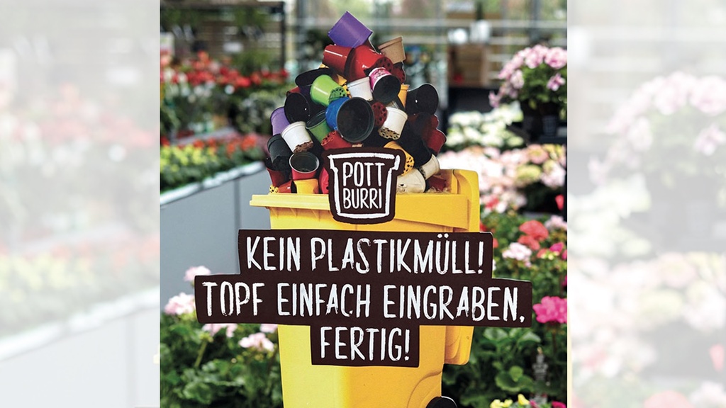 Pflanztopf POTT aus Naturfaser 12 x 10 cm
