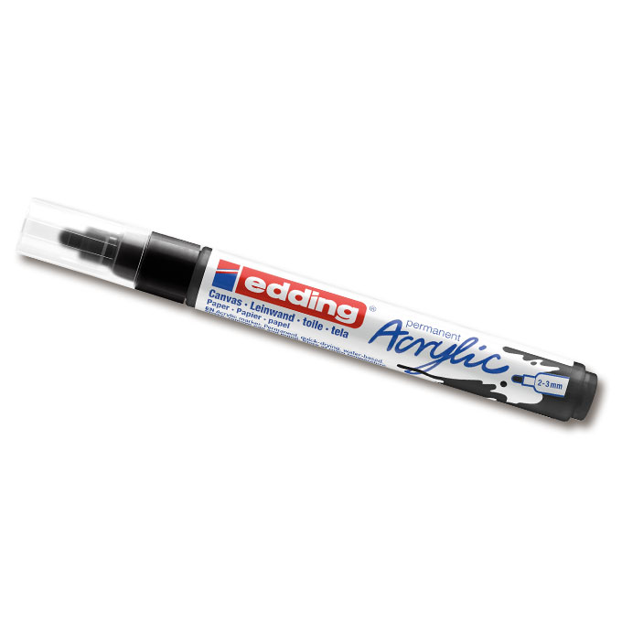 Acrylmarker «EDDING 5100», schwarz, Strichstärke 2-3 mm