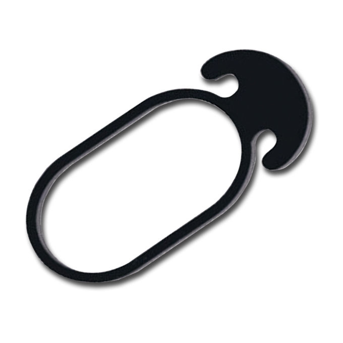 203.375_Gummi-Befestigungsclip, 8 cm lang, Beutel à 50 Stück