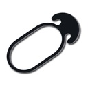 203.375_Gummi-Befestigungsclip, 8 cm lang, Beutel à 50 Stück