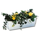 Blumenkasten VENEZIA weiss 60 cm, inkl. Wasserstandsanzeiger