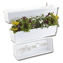 Blumenkasten VENEZIA braun 80 cm, inkl. Wasserstandsanzeiger