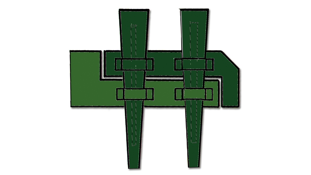 Erdspiess Edelstahl 30.5 cm