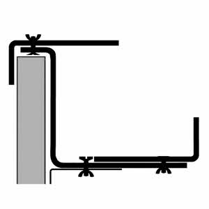 Blumenkastenhalter mit Abstützwinkel braun