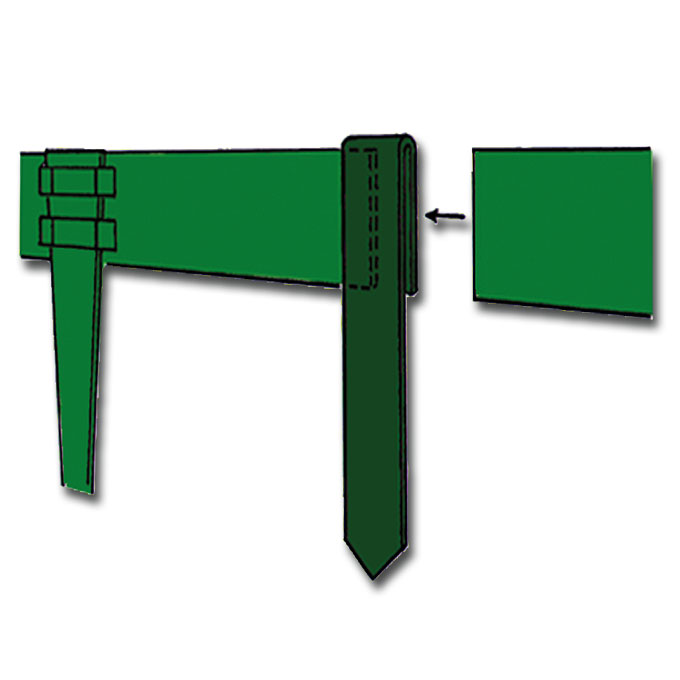 Verbindungsclip Stahl Cor-Ten unbeschichtet rostig