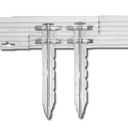 Erdspiess Aluminium silber