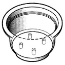 Blumenampeln PRINCESS braun, 23 cm ø