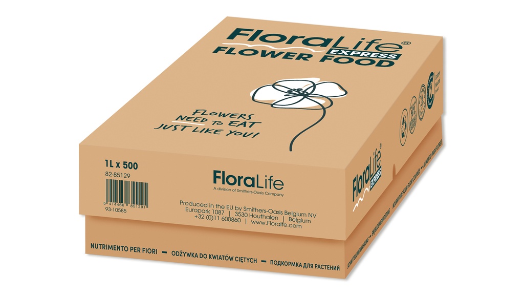 OASIS® FLORALIFE® Express Pulver Schnittblumennahrung 10 g, 500 Beutel