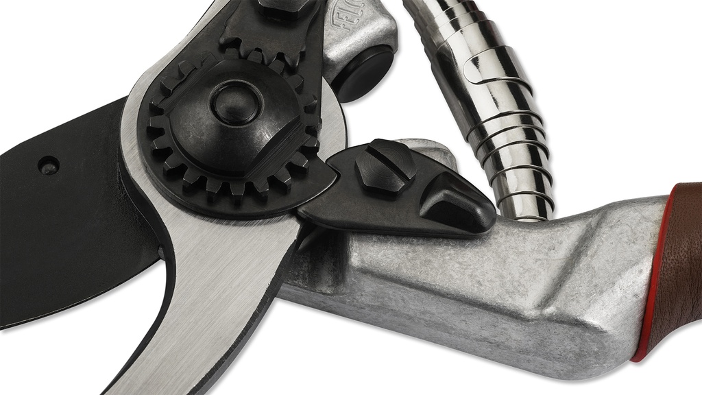 Baumschere FELCO 8 Elite, Klinge Black F-Tech, lederbezogene Griffe, 21 cm lang