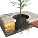 Wurzelführungsplatten HDPE 2 mm, 220 cm lang 57 cm hoch