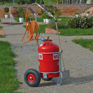 Tragbares Abflammgerät (thermischer Unkrautvernichter), 160 mm Arbeitsbreite