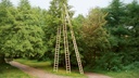 Baumleiter GUBLER aus Holz, 27 Sprossen, 7.35 m