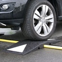 Überfahrrampe aus Gummigranulat, inkl. Reflektoren