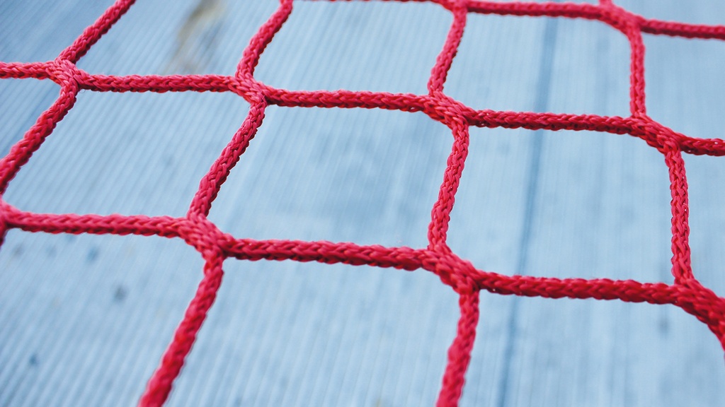 Abdecknetz rot knotenlos, 150 x 270 cm