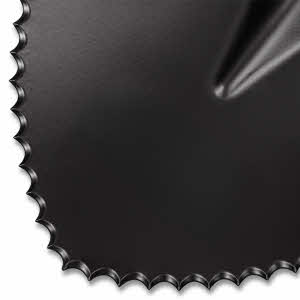 Spatenschaufel IDEAL mit Wellenschliff und Fiberglas-Stiel, Blattgrösse 30x22 cm