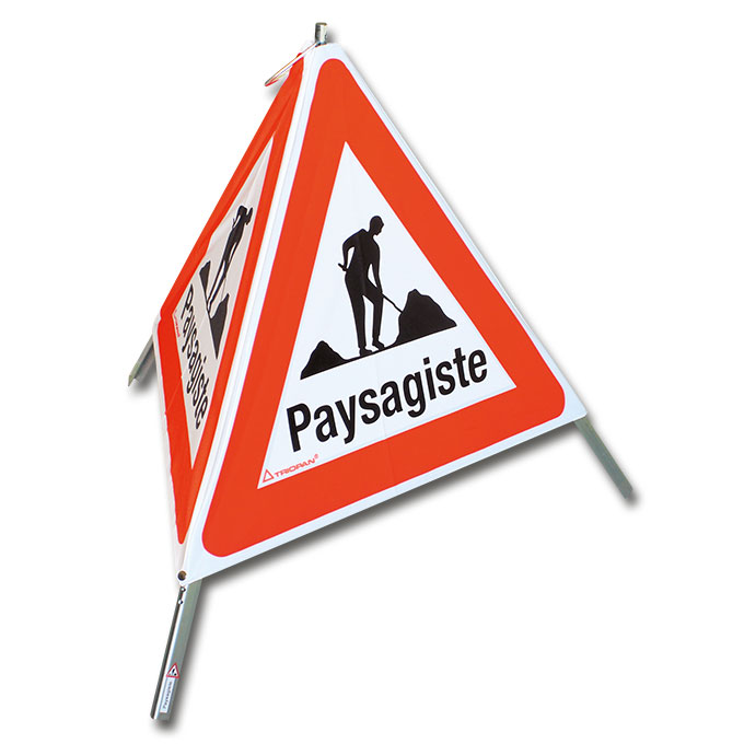 210.256_TRIOPAN-Faltsignal, Signal 1.14 «Paysagiste», tagesleuchtend, Grösse 90 cm