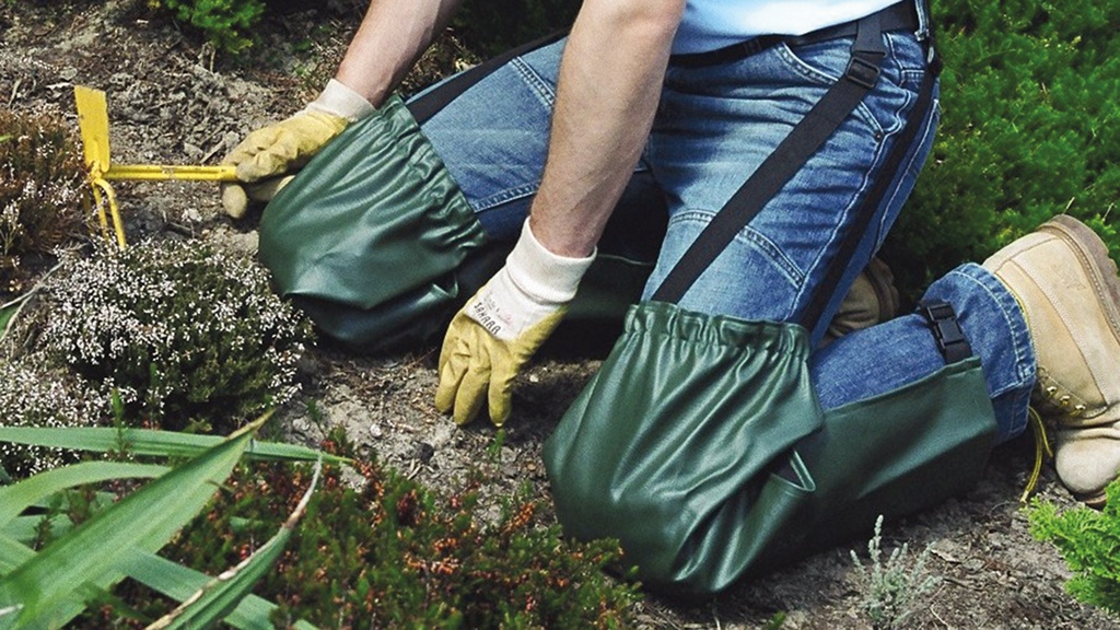 281.180_Beinlinge grün, Knieschutz für Pflanz- und Pflegearbeiten