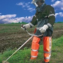 281.190_Beinlinge in oranger Warnfarbe mit Leuchtstreifen