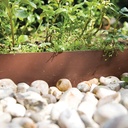 Randbegrenzung Stahl braun pulverbeschichtet 2 mm x 10.2 cm