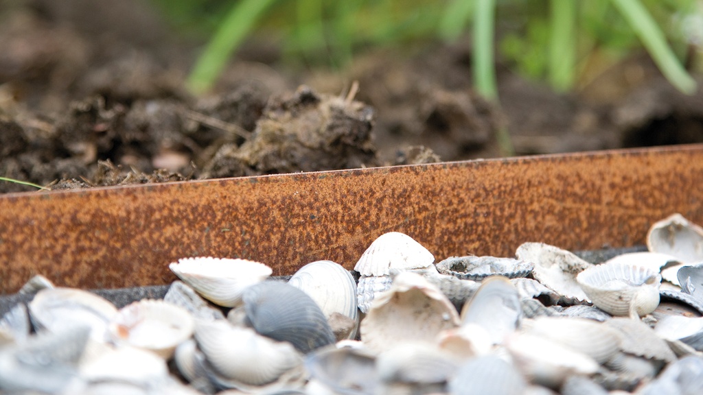 Randbegrenzung Stahl unbeschichtet rostig 3 mm x 10.2 cm