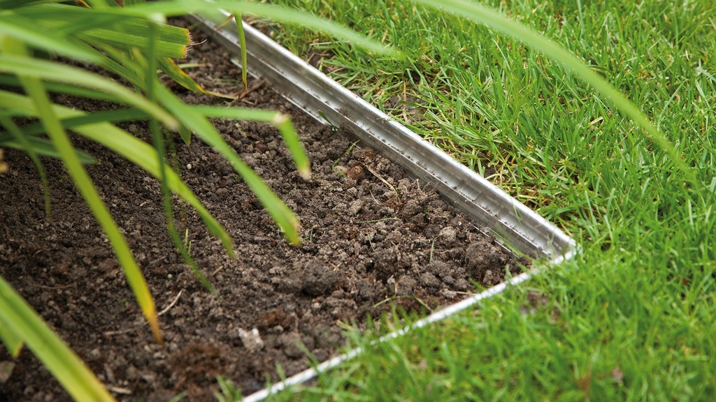 Randbegrenzung Aluminium silber 4.8 mm x 14 cm