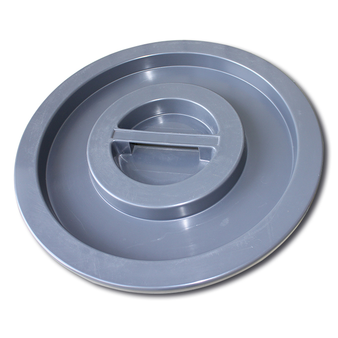 Couvercle en matière synthétique pour seau à ordures 120 lt