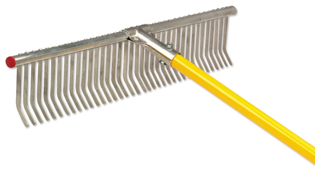 Rasenrechen ALU-STAR mit Stiel, 58 cm breit