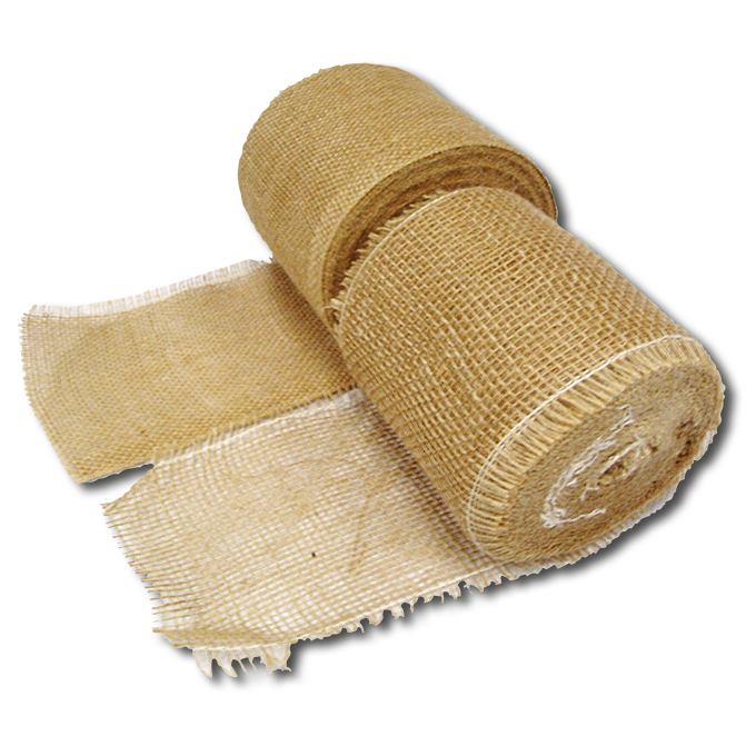 Toile de jute qualité légère largeur 15 cm