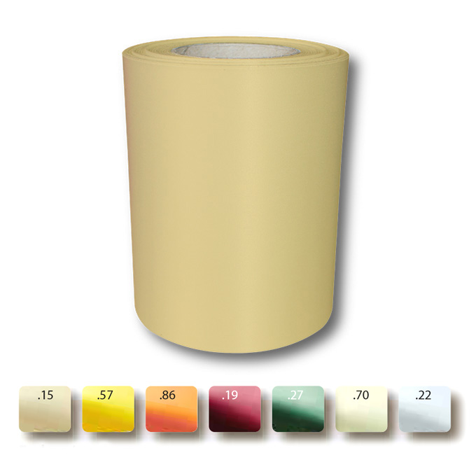 Kranzband gelb, 125 mm breit, 25 m