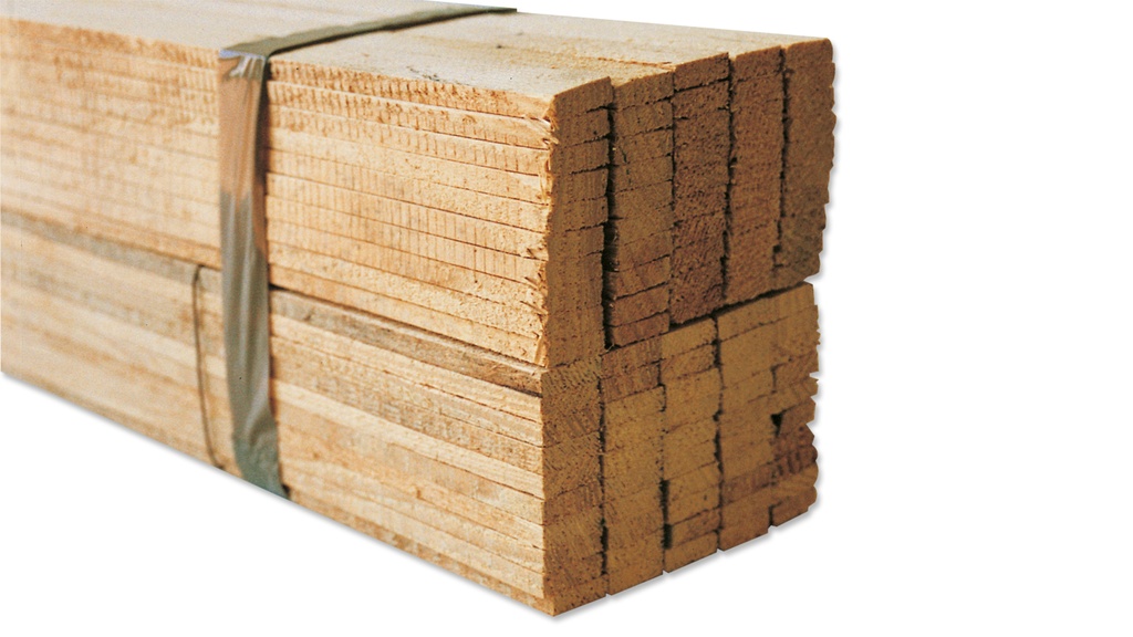 Lattes en bois imprégnée, longueur 155 cm, botte à 100 pièces