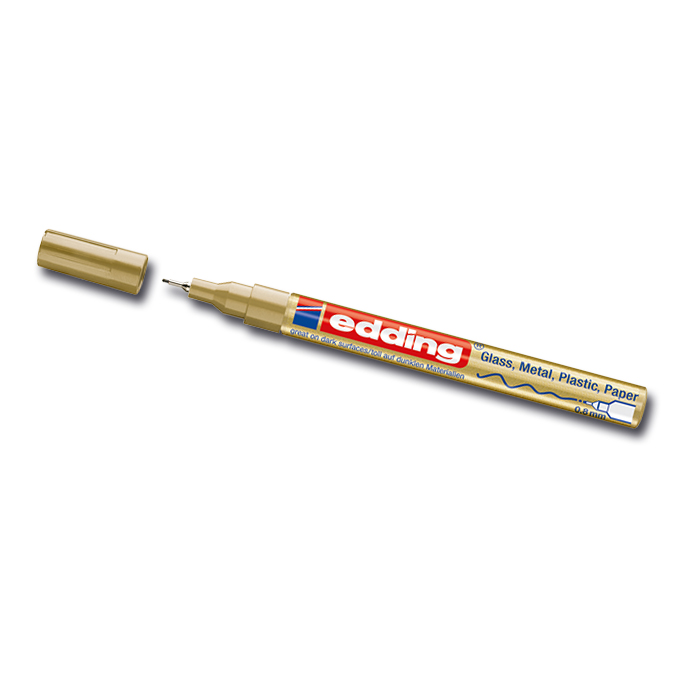 Marqueur peinture «EDDING 780», doré, largeur du trait env. 0.8 mm
