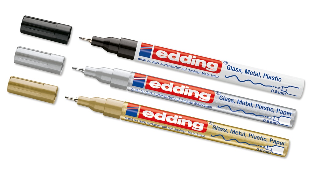 Marqueur peinture «EDDING 780», argenté, largeur du trait env. 0.8 mm