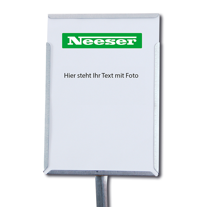 Cadre pour plaques A5 plus format portrait, piquet 76 cm