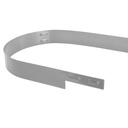 Bordure acier inox, hauteur 10.2 cm, épaisseur 2 mm