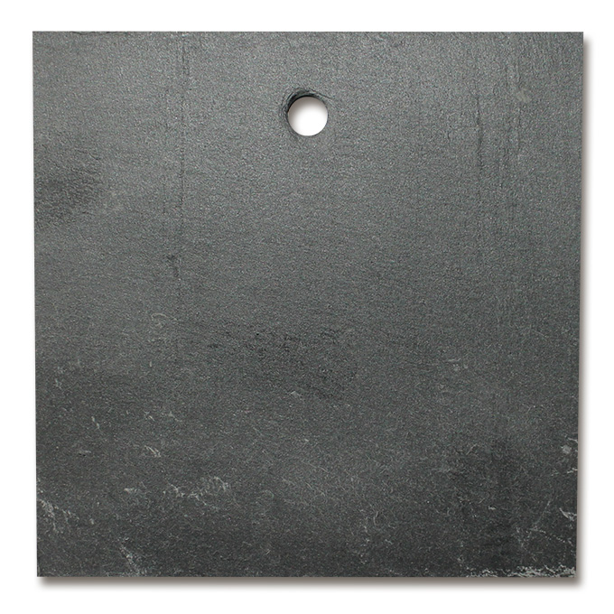 Schiefertafel eckig mit Loch 7 mm Ø, 95 x 95 mm
