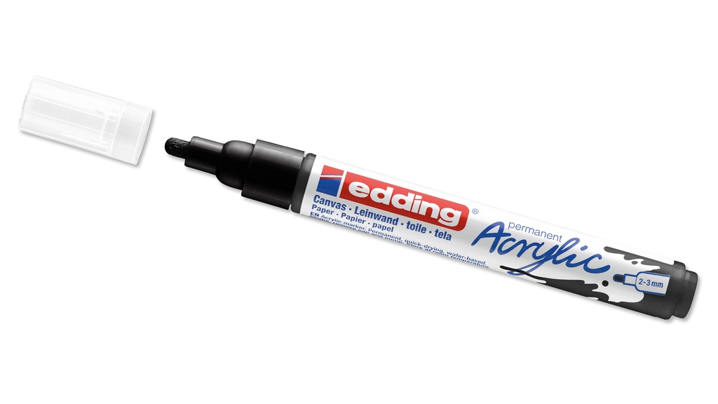 Marqueur acrylique «EDDING 5100», noir, largeur de trait 2-3 mm