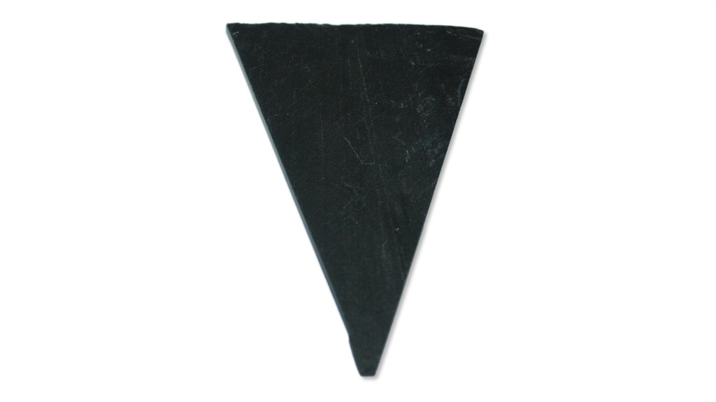 Schiefertafel zum Stecken, dreieckig, 75 x 95 mm