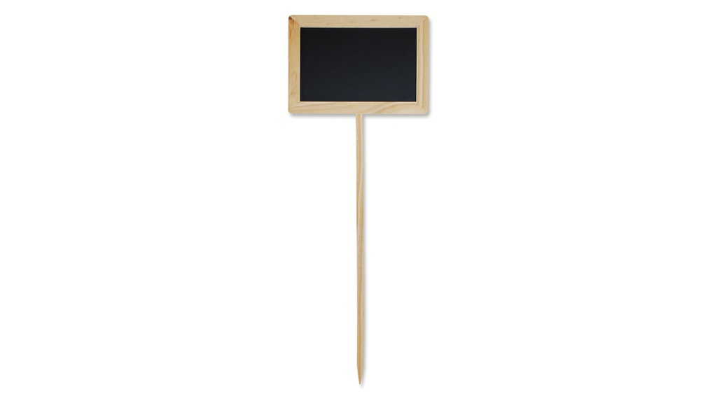 Système «bois-ardoise», hauteur surface 54 cm, grandeur pancarte 105 x 155 mm