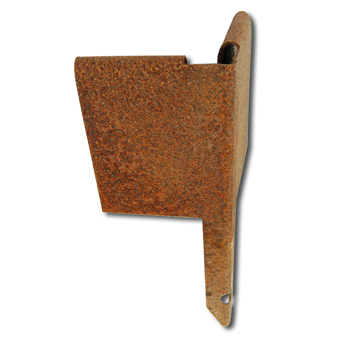 Coin 90° acier Cor-Ten non revêtue rouillé