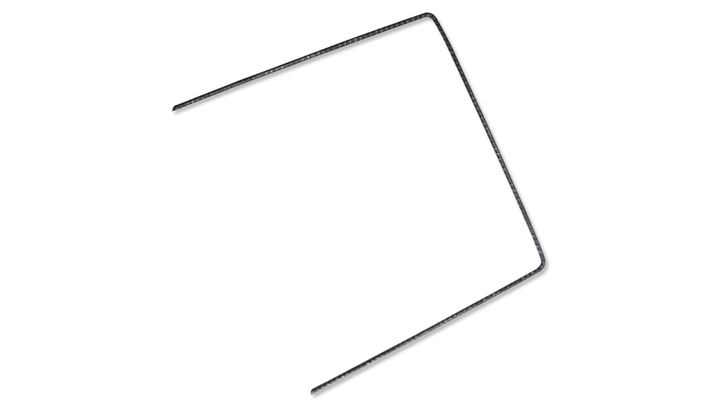 Agraffe U-förmig EXTRA breit blank 20 x 20 x 20 cm, 100 Stück
