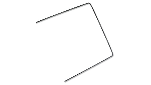 Agraffe U-förmig EXTRA breit blank 20 x 20 x 20 cm, 100 Stück