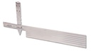 Randbegrenzung Aluminium silber, Höhe 14 cm, Dicke 4.8 mm