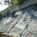 Géo-natte contre l’érosion pré-semée 400 g/m², largeur 205 cm, rouleau de 50 m