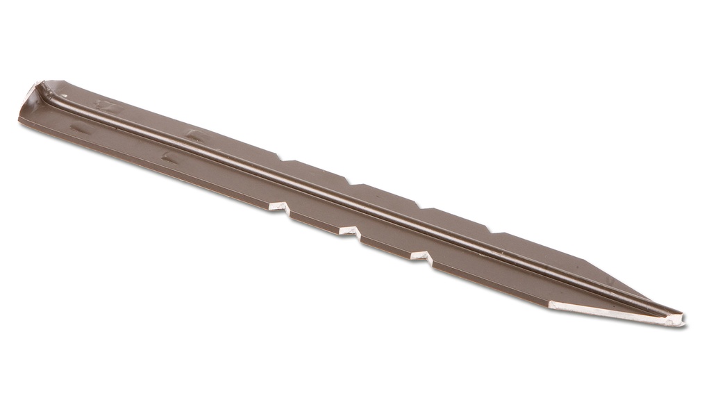 Broche aluminium brune