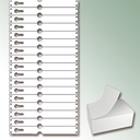 Étiquettes à boucle TYVEK® blanche, 220 x 25.50 mm, paquet de 1'000 étiquettes