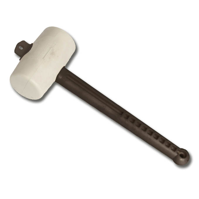 Gummihammer weiss, Kopf 135/85 mm, Grösse 4