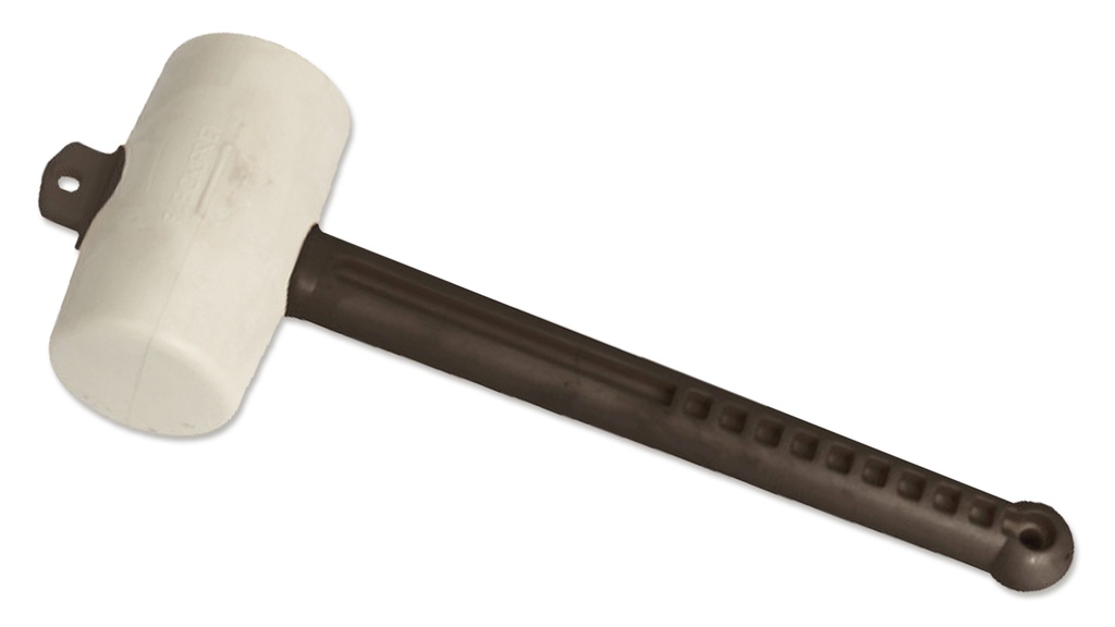 Gummihammer weiss, Kopf 135/85 mm, Grösse 4